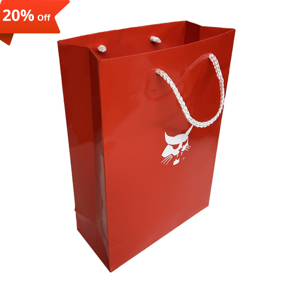 Paper Bag 25x11x35 Red (Pack of 10pcs)